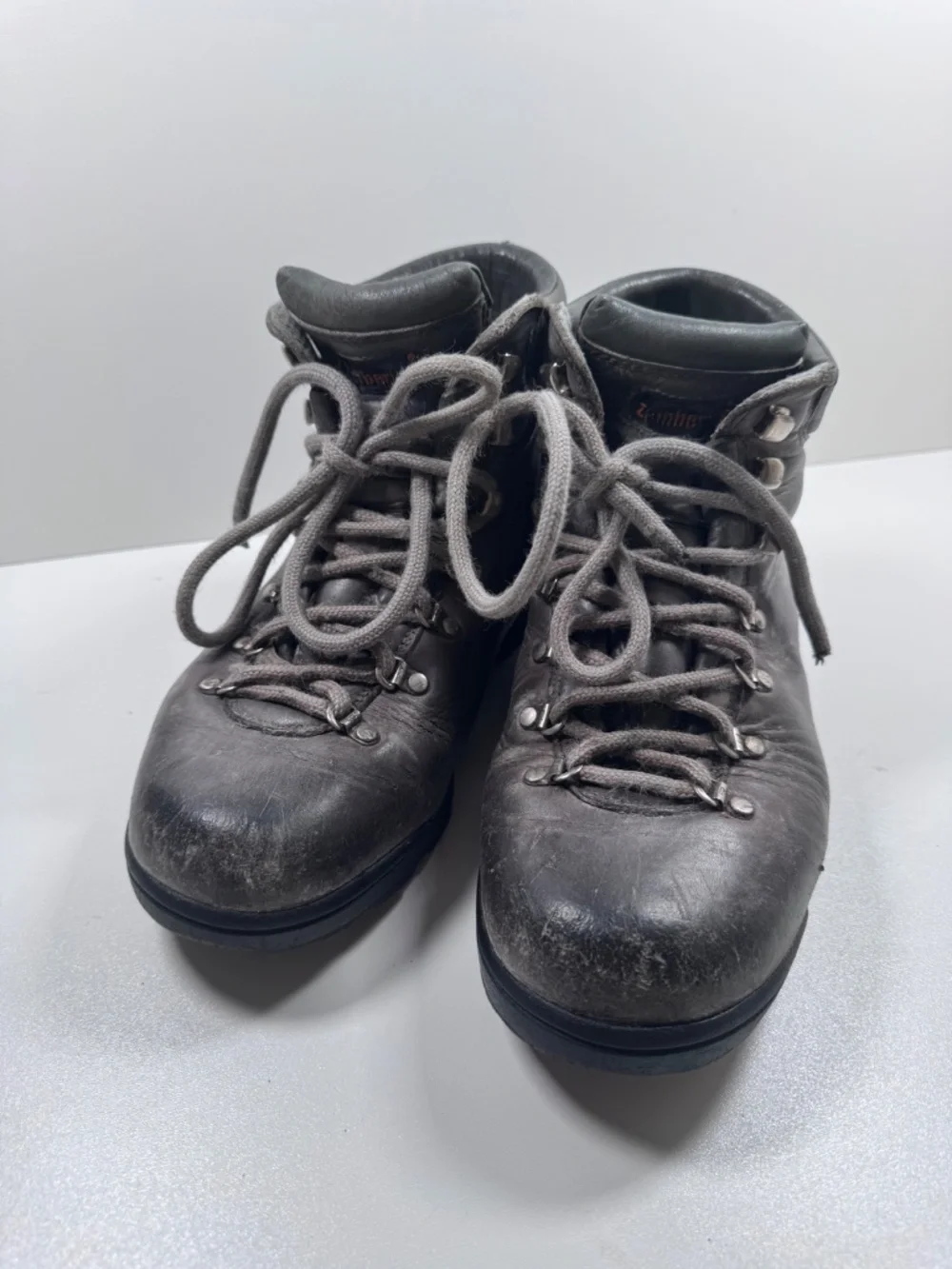 Zamberlan Vintage Leather Hiking Boots Vibram Sole Men's 7.5 Made in Italy